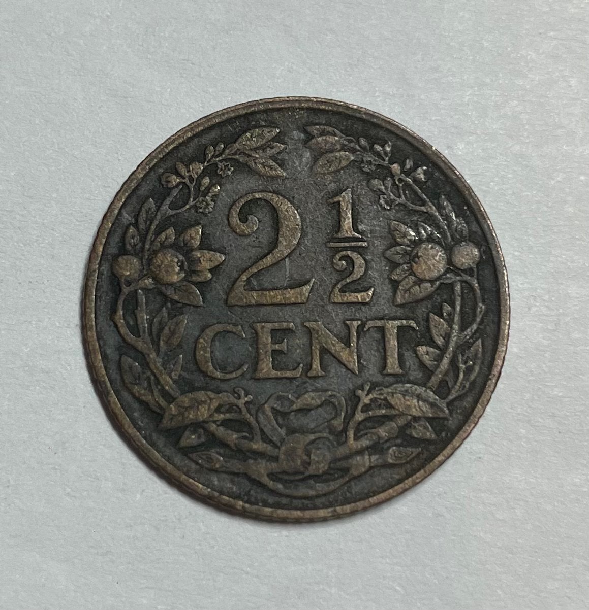 2,5 cent Nederland 1918, Postzegels en Munten, Ophalen of Verzenden, Koningin Wilhelmina