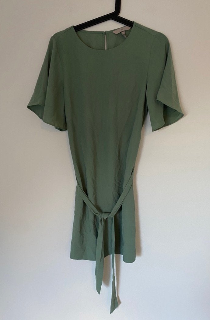H&M jurkje, groen, maat s, Kleding | Dames, Verzenden, Zo goed als nieuw, Maat 36 (S), Boven de knie