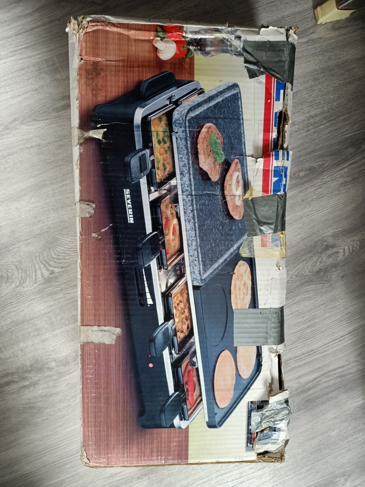Gourmet/steengrill plaat, Ophalen