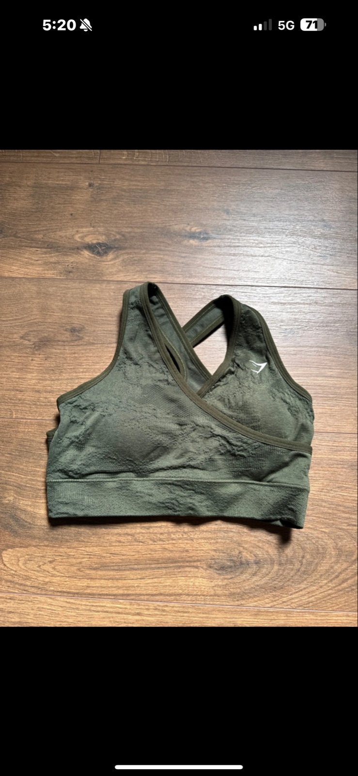 Gymshark Sport BH Groen Maat S, Ophalen of Verzenden, Maat 36 (S), Groen, Fitness of Aerobics