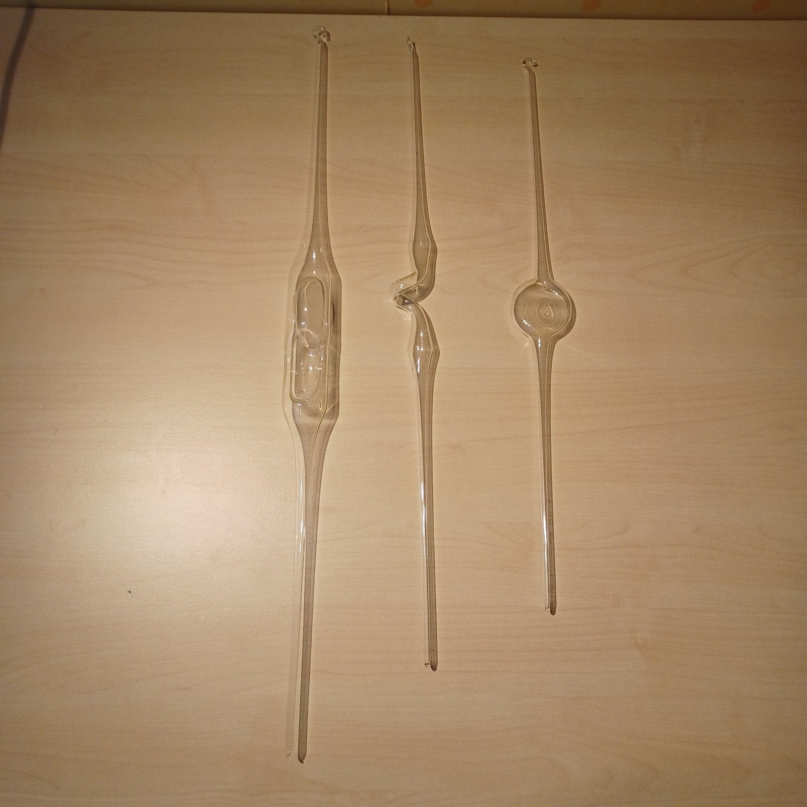 Set van 3 Geblazen Glas Raamhangers - Decoratieve Ornamenten, Huis en Inrichting, Ophalen, Glas, Modern, Nieuw