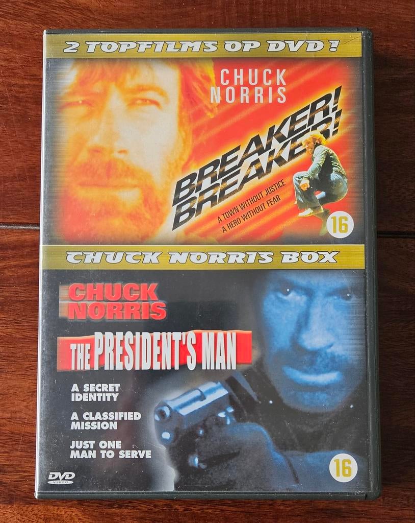 Chuck Norris DVD Box , breaker & the president's man, Vanaf 16 jaar, Ophalen of Verzenden, Zo goed als nieuw
