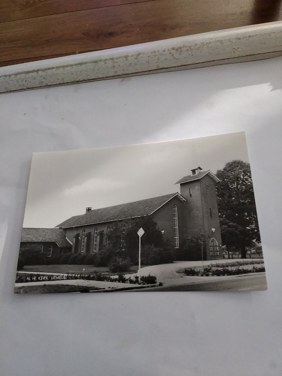 Oude ansichtkaart NH Kerk Lemele-, Ophalen of Verzenden, 1940 tot 1960, Gelopen, Overijssel