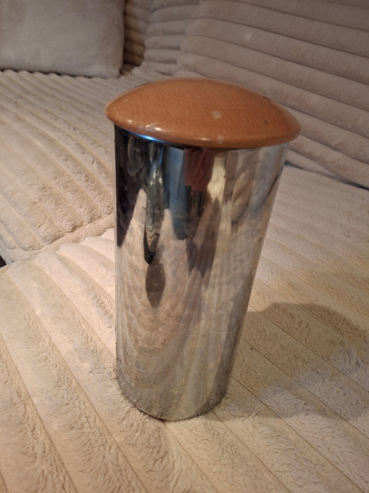 Brabantia Spaghettibus met houten deksel, Huis en Inrichting, Keuken | Keukenbenodigdheden, Gebruikt, Zilver, Ophalen of Verzenden
