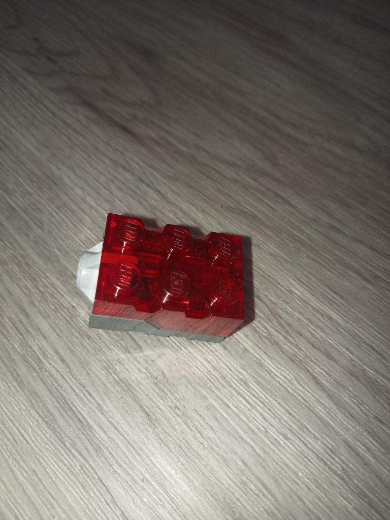 Lego Donkergrijze Licht Steen / Light Brick / Lamp Rood (NIE, Lego, Nieuw, Ophalen of Verzenden, Losse stenen