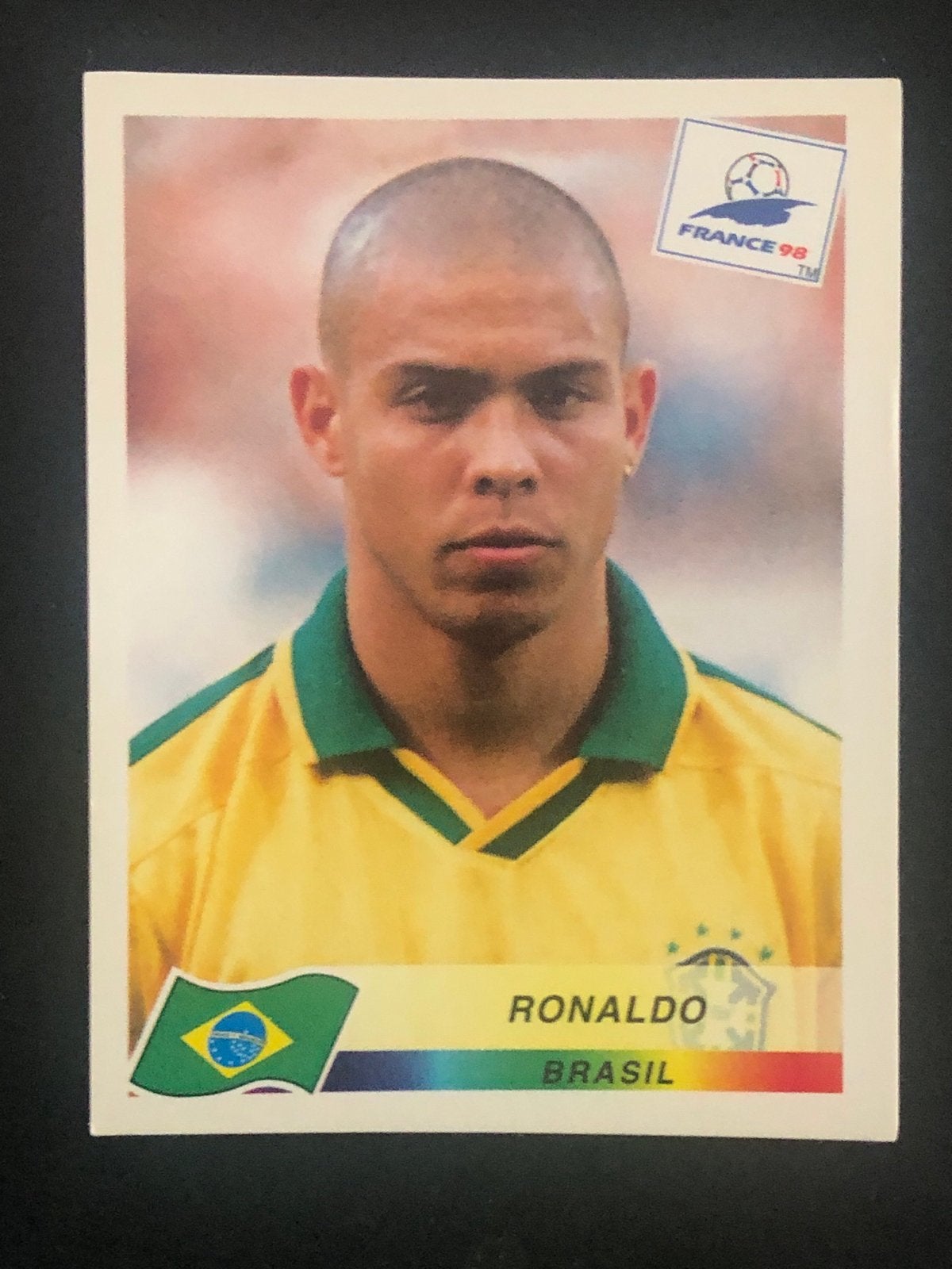 Ronaldo Brazil Panini France 98 WK Voetbal Sticker, Ophalen of Verzenden, Zo goed als nieuw, Sport