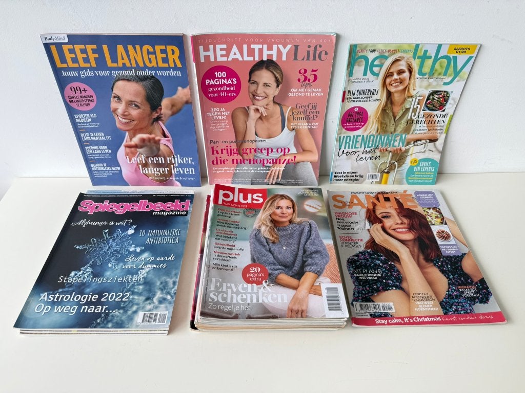 14x Tijdschrift over gezondheid en gezond leven o.a. Plus, Ophalen of Verzenden, Gelezen, Lichaam en Geest
