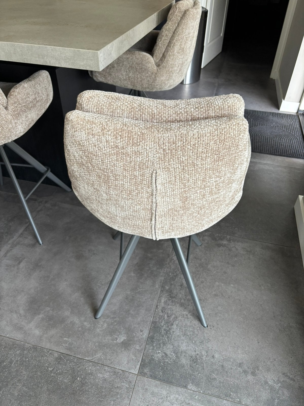 Set van 4 Barstoelen lounge, Ophalen, Nieuw, Stof, Vier