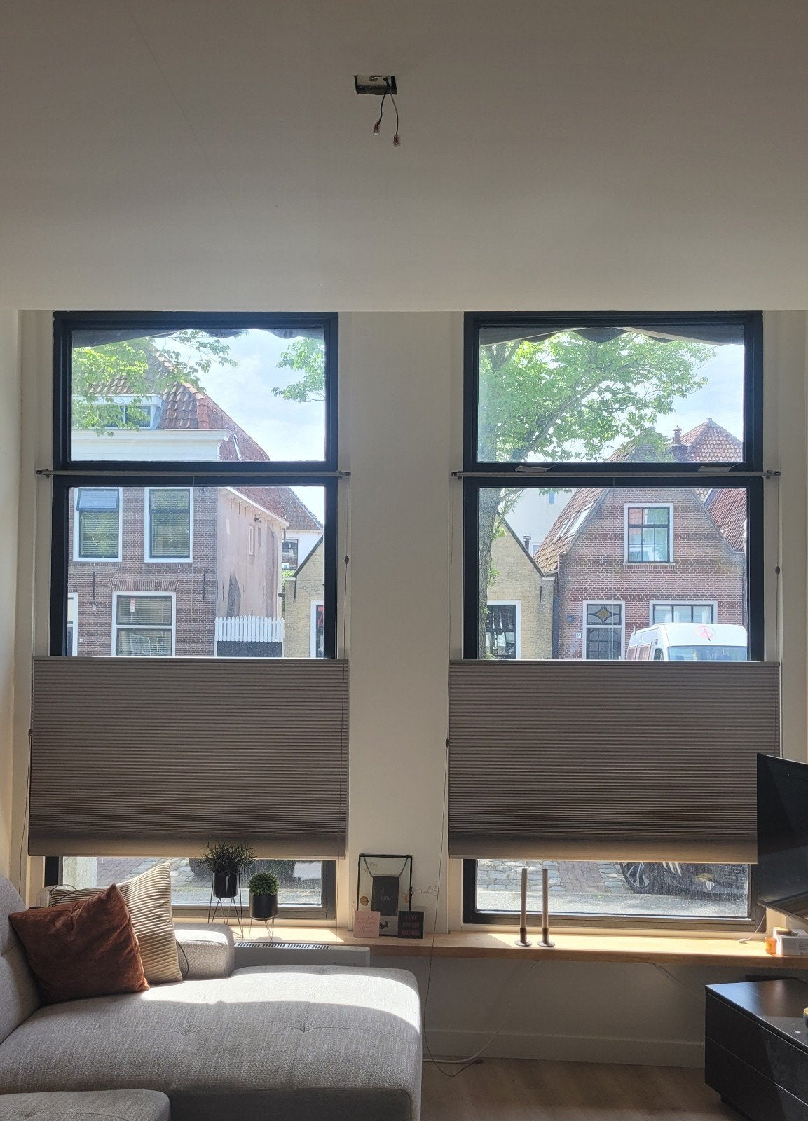 DIB plissé gordijnen top down (verduisterend), Huis en Inrichting, Ophalen, 100 tot 150 cm, Zo goed als nieuw, Modern