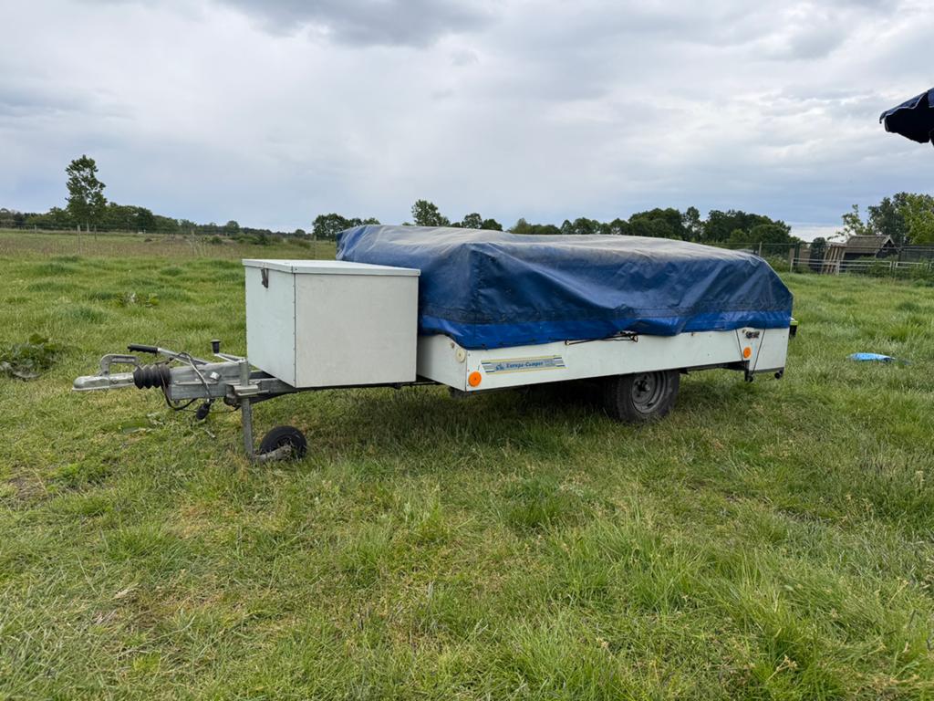 Vouwwagen Europa Camper Sky ’89, 1e eigenaar! Unieke kans!, Caravans en Kamperen, Ophalen, Gebruikt, Tot en met 4