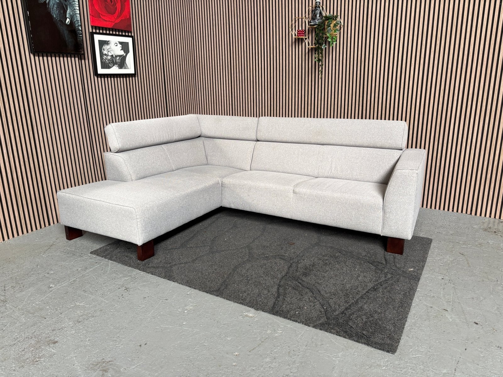 GRATIS LEVERING Hoekbank Lichtgrijs 265x200 GEREINIGD, 250 tot 300 cm, Hoekbank, Ophalen of Verzenden, Zo goed als nieuw