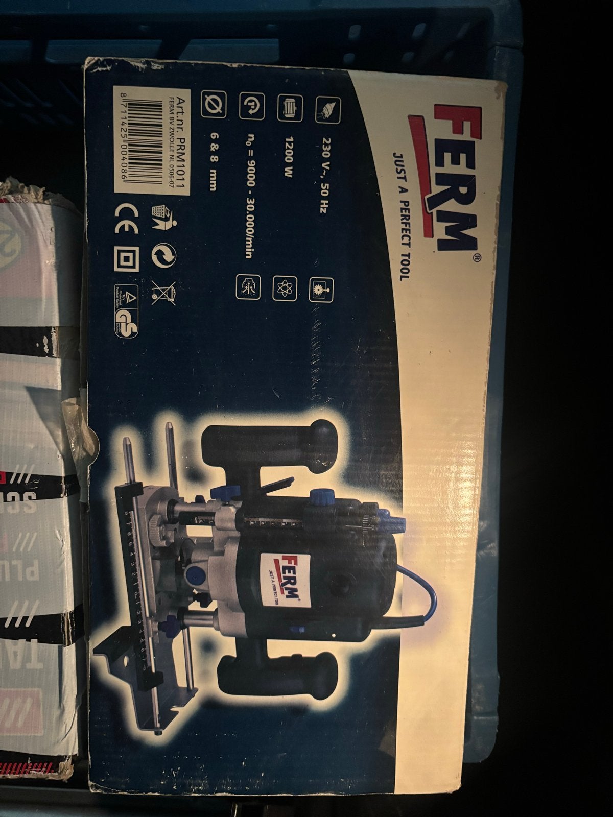 Ferm Bovenfrees FBF-1200 - Krachtige Router voor Houtbewerki, Ophalen, Gebruikt, Elektrisch, Bovenfrees