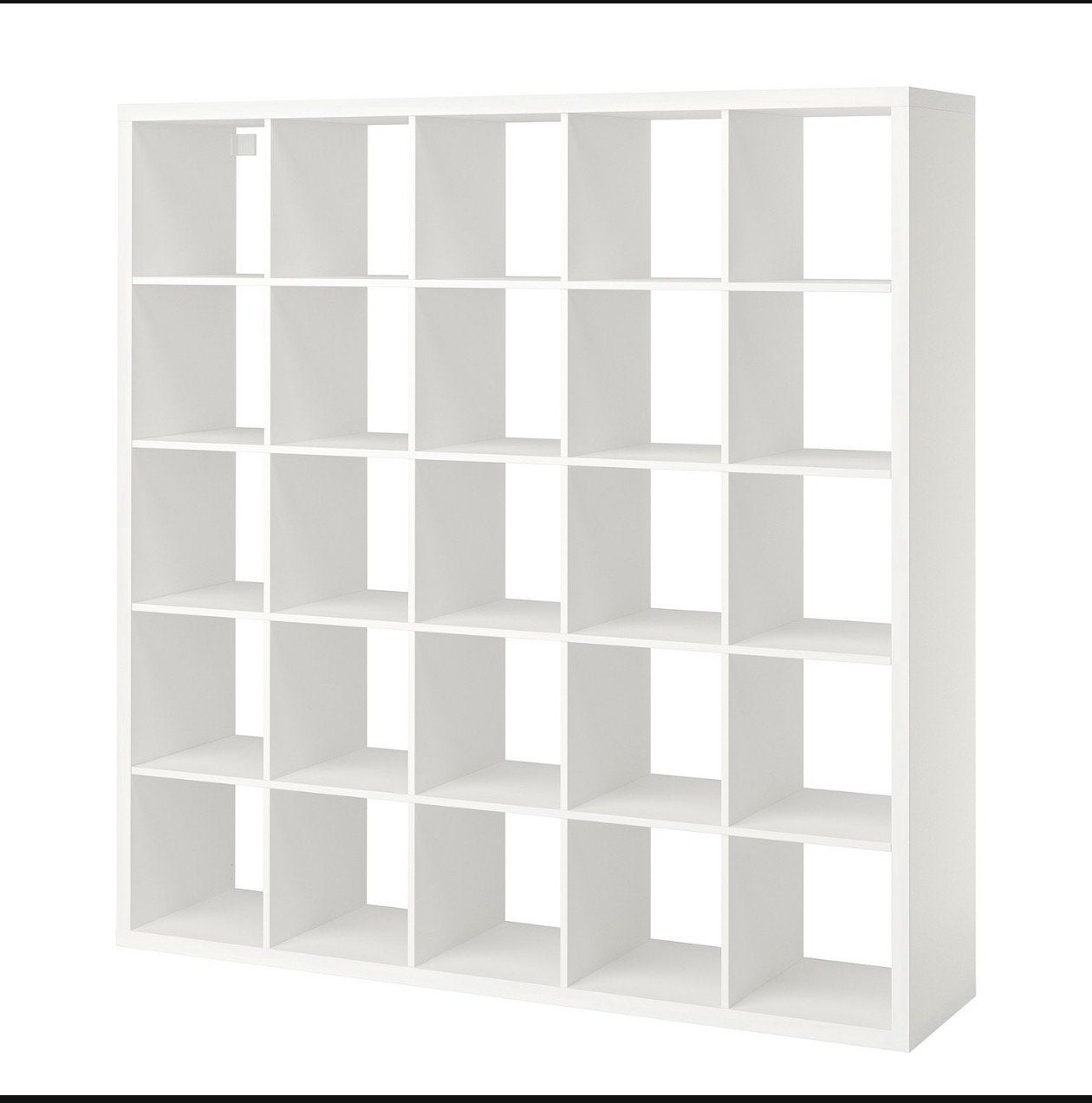 Witte IKEA Kallax vakkenkast 5x5 - Ruime opbergoplossing, Ophalen, Met plank(en), Gebruikt, 150 tot 200 cm