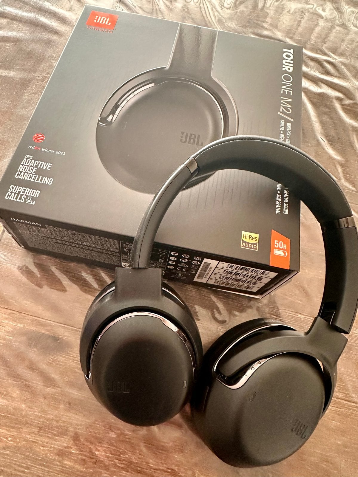 JBL Tour One M2 koptelefoon met Adaptive Noise Cancelling, JBL, Bluetooth, Ophalen of Verzenden, Zo goed als nieuw