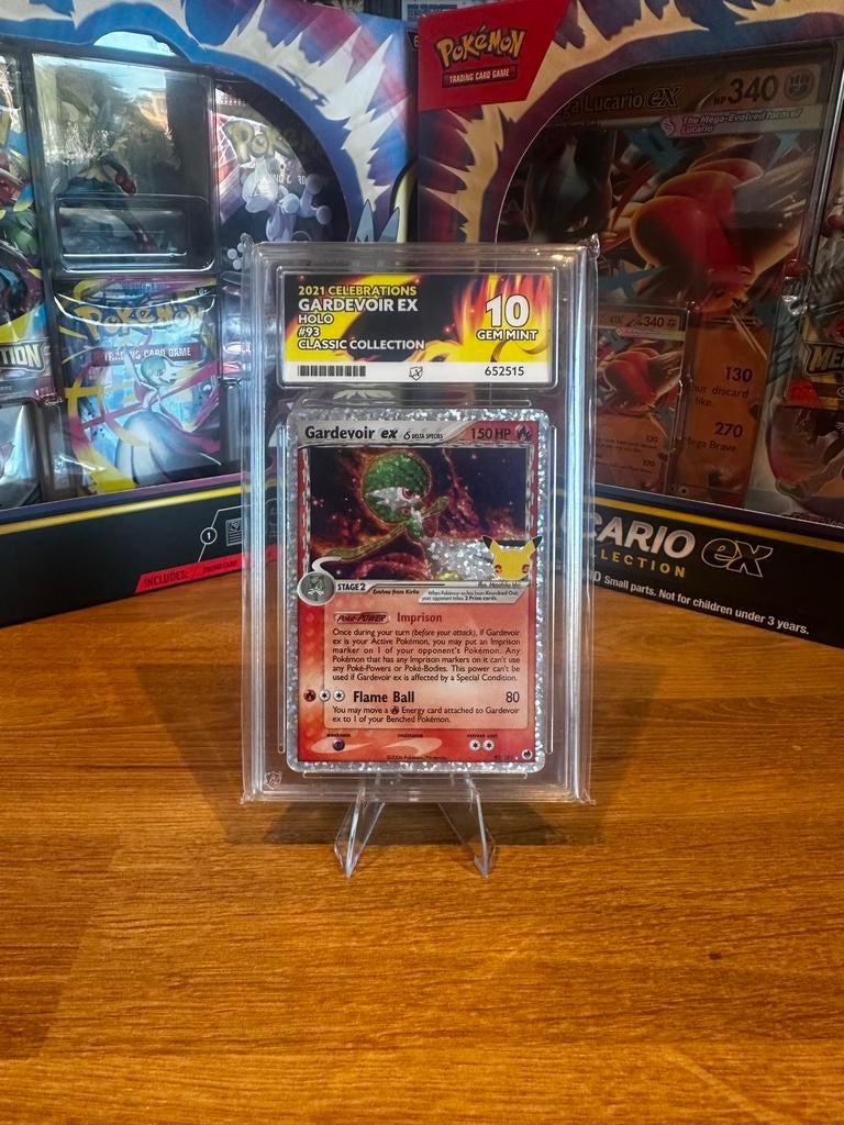 Gardevoir EX 93/101 ACE 10 25th celebrations PSA 10, Ophalen of Verzenden, Nieuw, Losse kaart, Foil