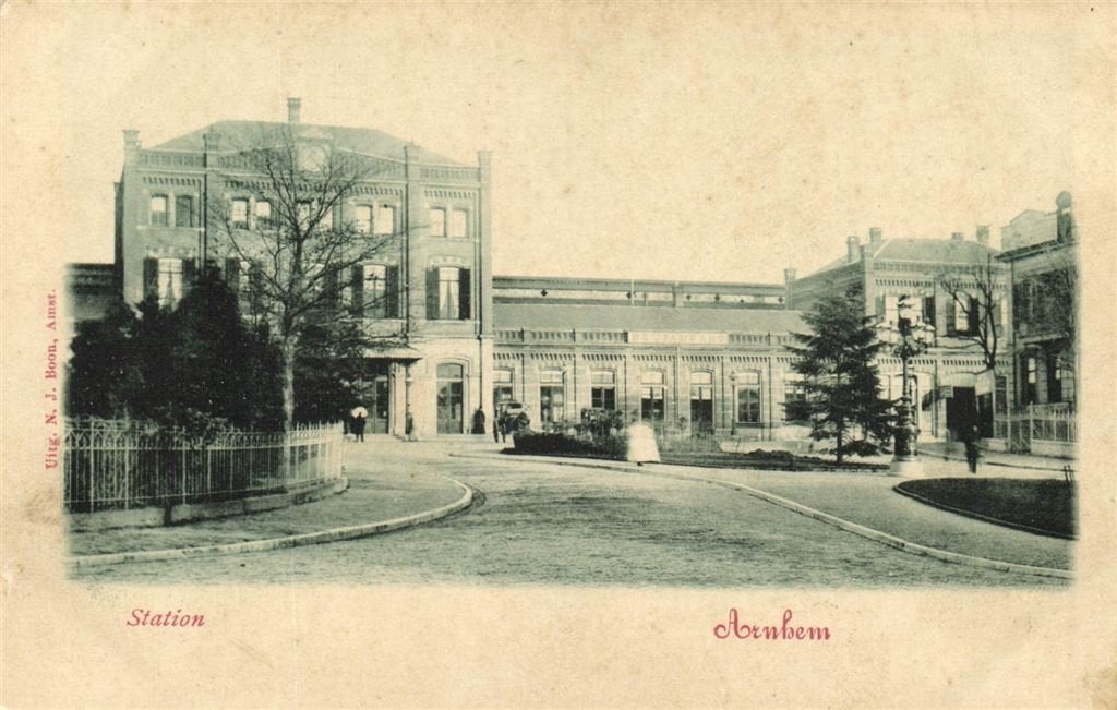Station - Arnhem - N.J. Boon - ongelopen, Verzenden, Voor 1920, Ongelopen, Gelderland