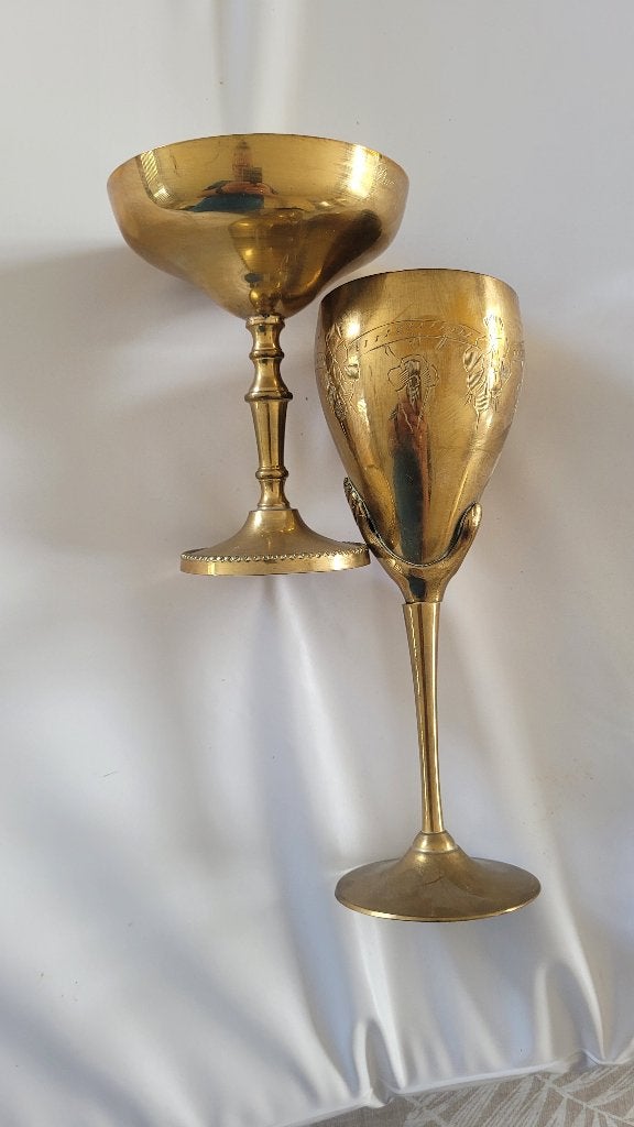 stel vintage kelken, Antiek en Kunst, Ophalen of Verzenden