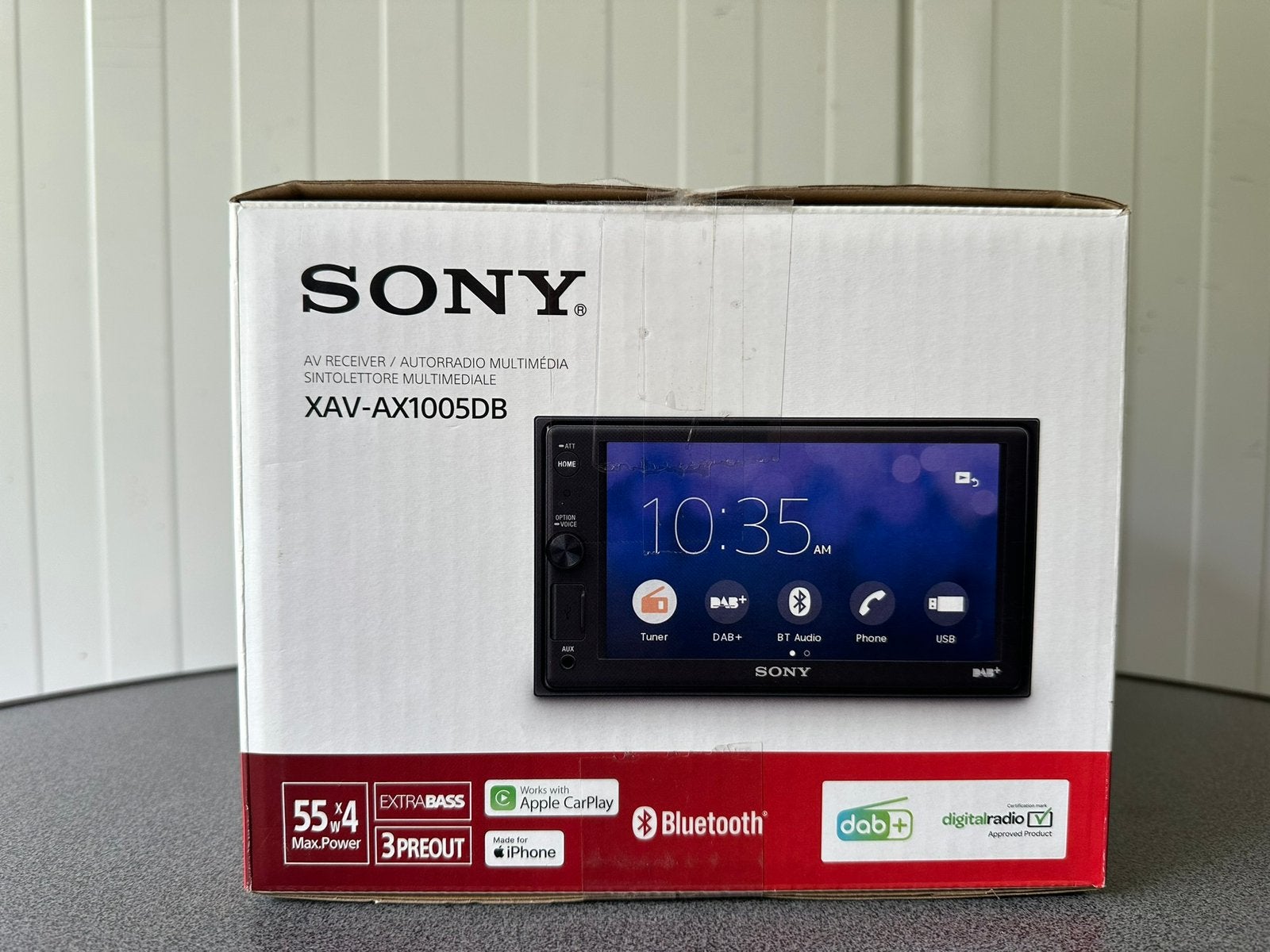 Sony XAV-AX1005DB 2 DIN Apple CarPlay DAB+ Bluetooth USB, Ophalen of Verzenden, Zo goed als nieuw