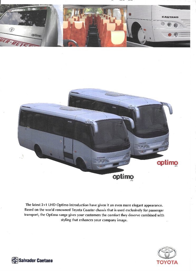 CAETANO OPTIMA,  basis TOYOTA, Ophalen of Verzenden, Zo goed als nieuw, Toyota