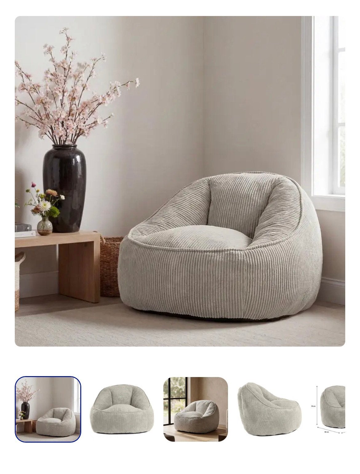 Fauteuil teddy rib, Ophalen, Zo goed als nieuw