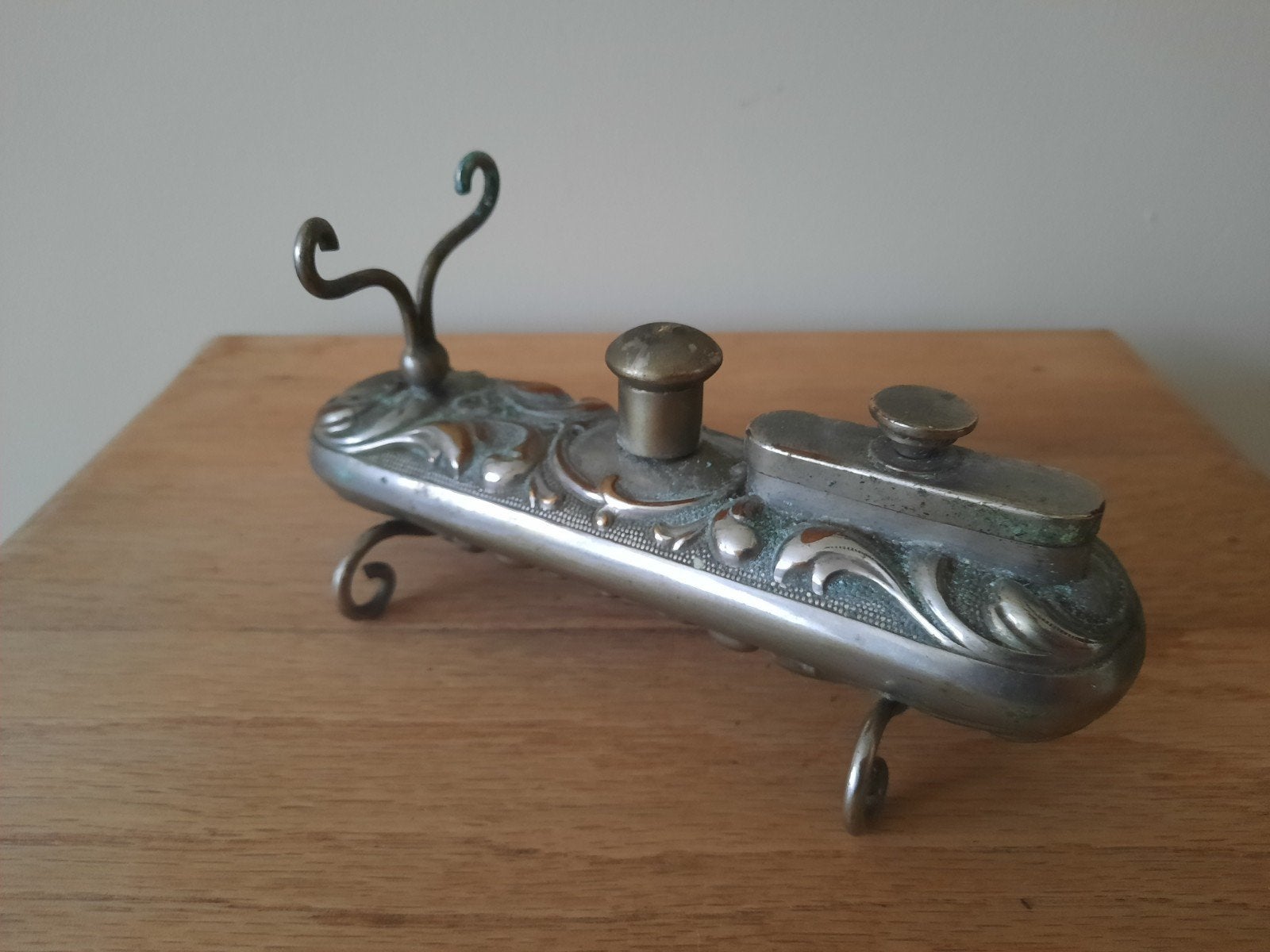 antieke krultanghouder, art nouveau, Ophalen of Verzenden