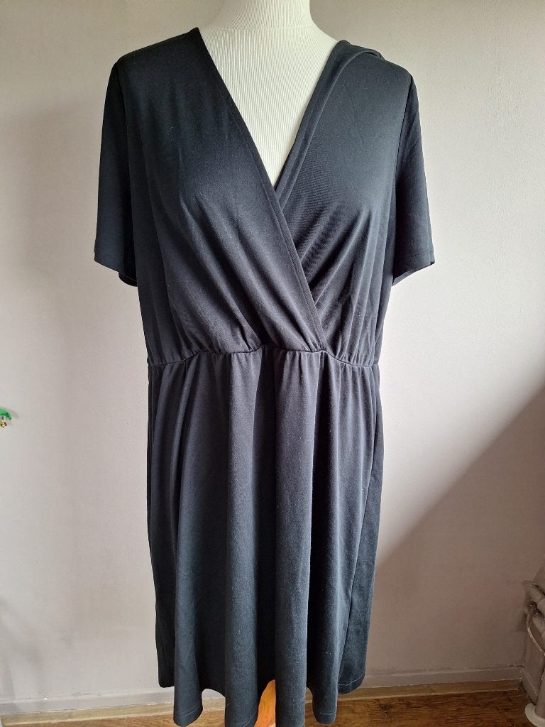 Zwarte stretch jurk van C&A, maat XL, Kleding | Dames, Zwart, Maat 46/48 (XL) of groter, Ophalen of Verzenden, Zo goed als nieuw
