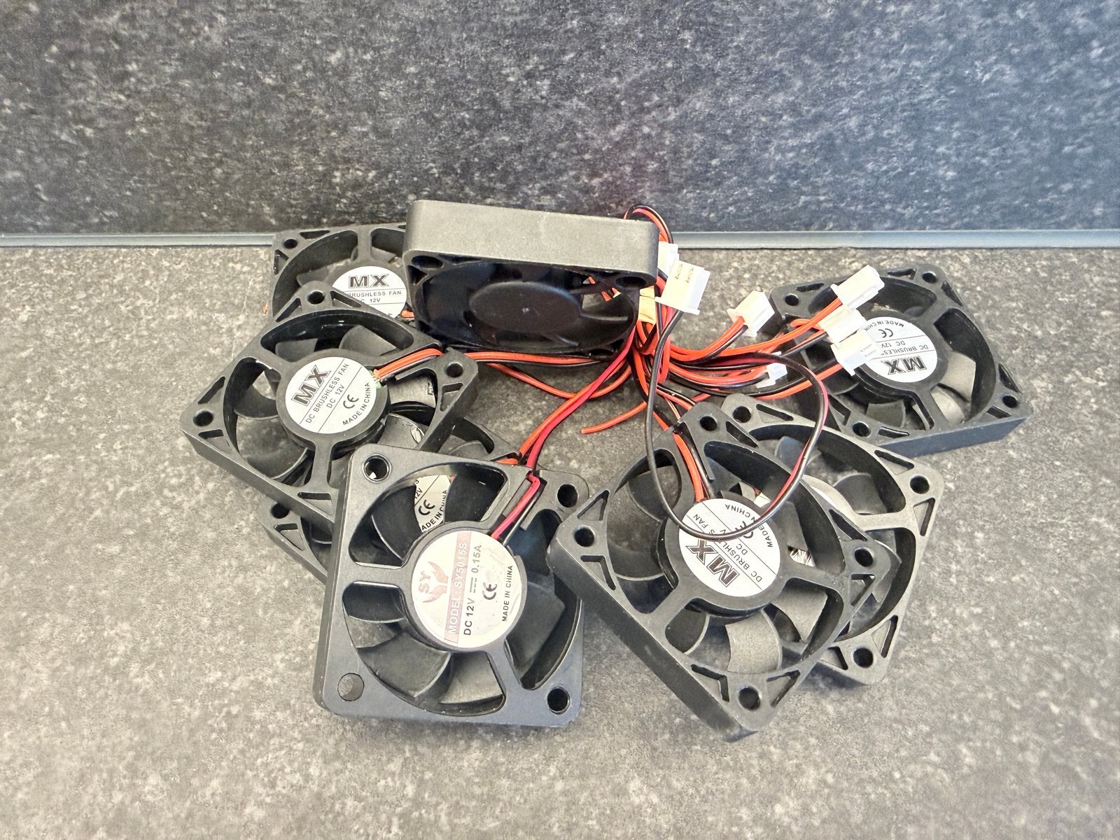 Set van 8 MX/SY DC 12V Borstelloze Ventilatoren, Ophalen of Verzenden, Zo goed als nieuw