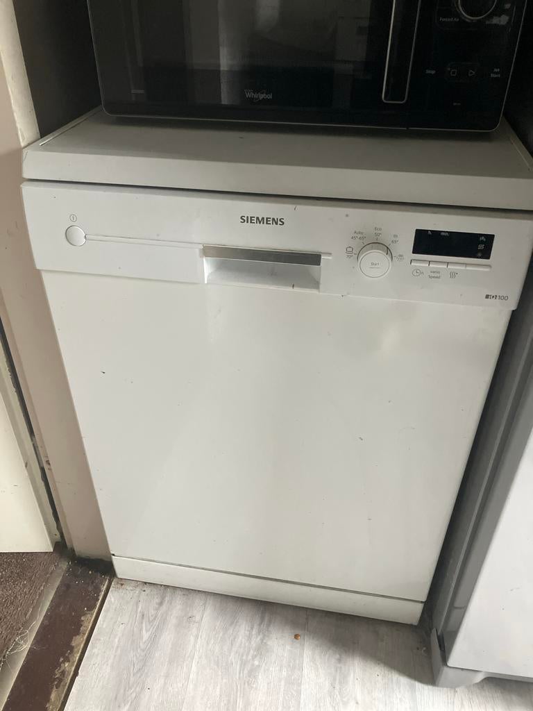 Siemens iQ100 Vrijstaande Vaatwasser - Wit, Witgoed en Apparatuur, Vaatwasmachines, Gebruikt, Vrijstaand, 85 tot 90 cm, 60 cm of meer