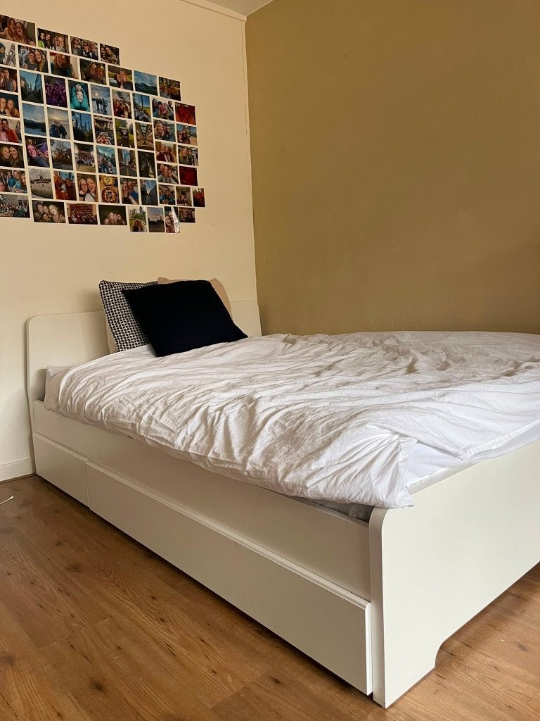 Ikea twijfelaar Askvoll 140x200cm, Ophalen, Askvoll, Wit, 140 cm