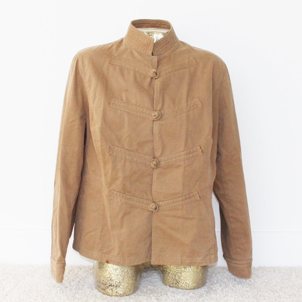 HS Jasje 100% Katoen (Maat 46) - 8 € 30,-, Kleding | Dames, Bruin, Maat 46/48 (XL) of groter, Ophalen of Verzenden, Zo goed als nieuw