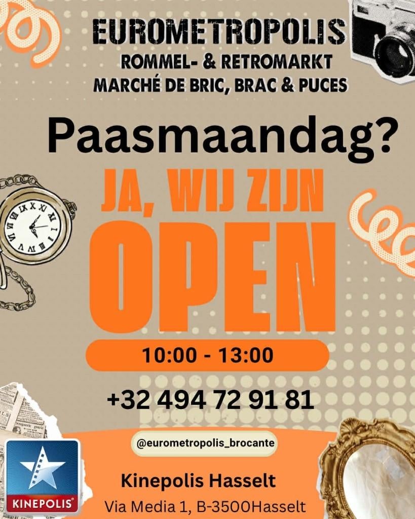 De nieuwe antiek en vintage markt hasselt belgie, Antiek en Kunst, Curiosa en Brocante, Ophalen