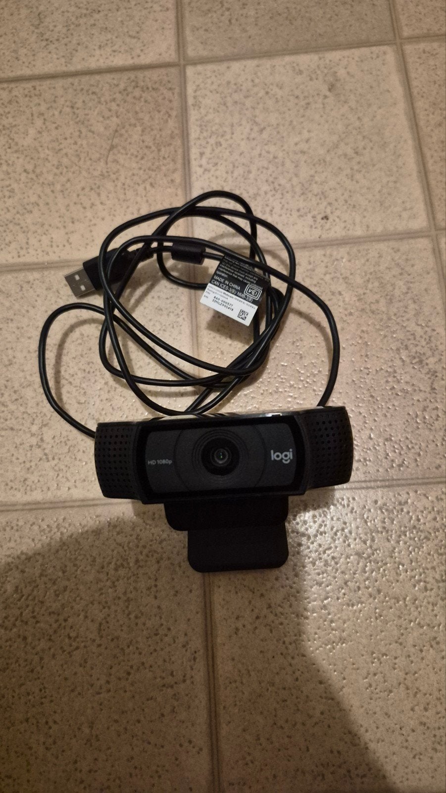 Logitech C920 HD 1080p Webcam, Gebruikt, Logitech, Ophalen of Verzenden, Monitorclip