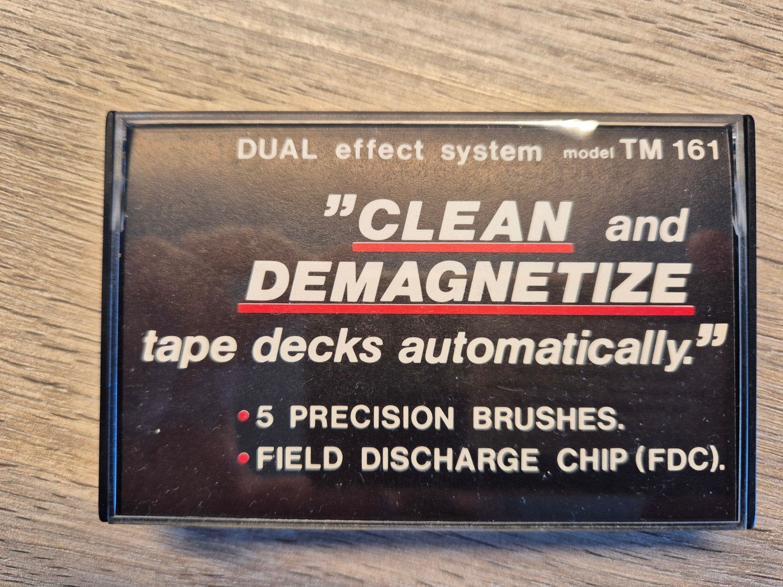 Cassettebandje reiniger en demagnetiseerder, Cd's en Dvd's, Cassettebandjes, Gebruikt, Toebehoren, Overige genres, 1 bandje, Met bewaardoos, rek of koffer
