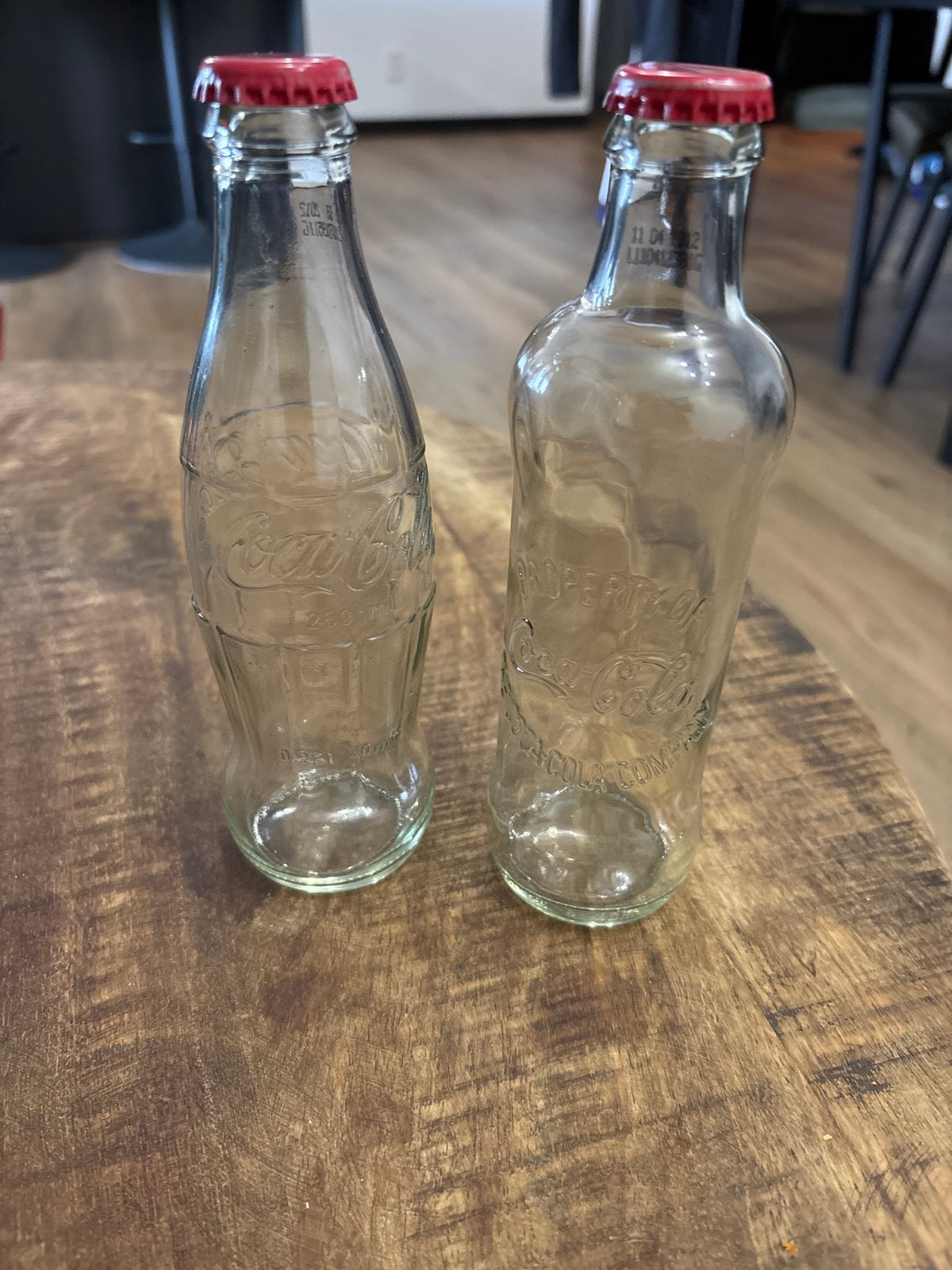 Oude Coca-Cola flesjes met dop - 250ml, Verzamelen, Ophalen of Verzenden, Gebruikt