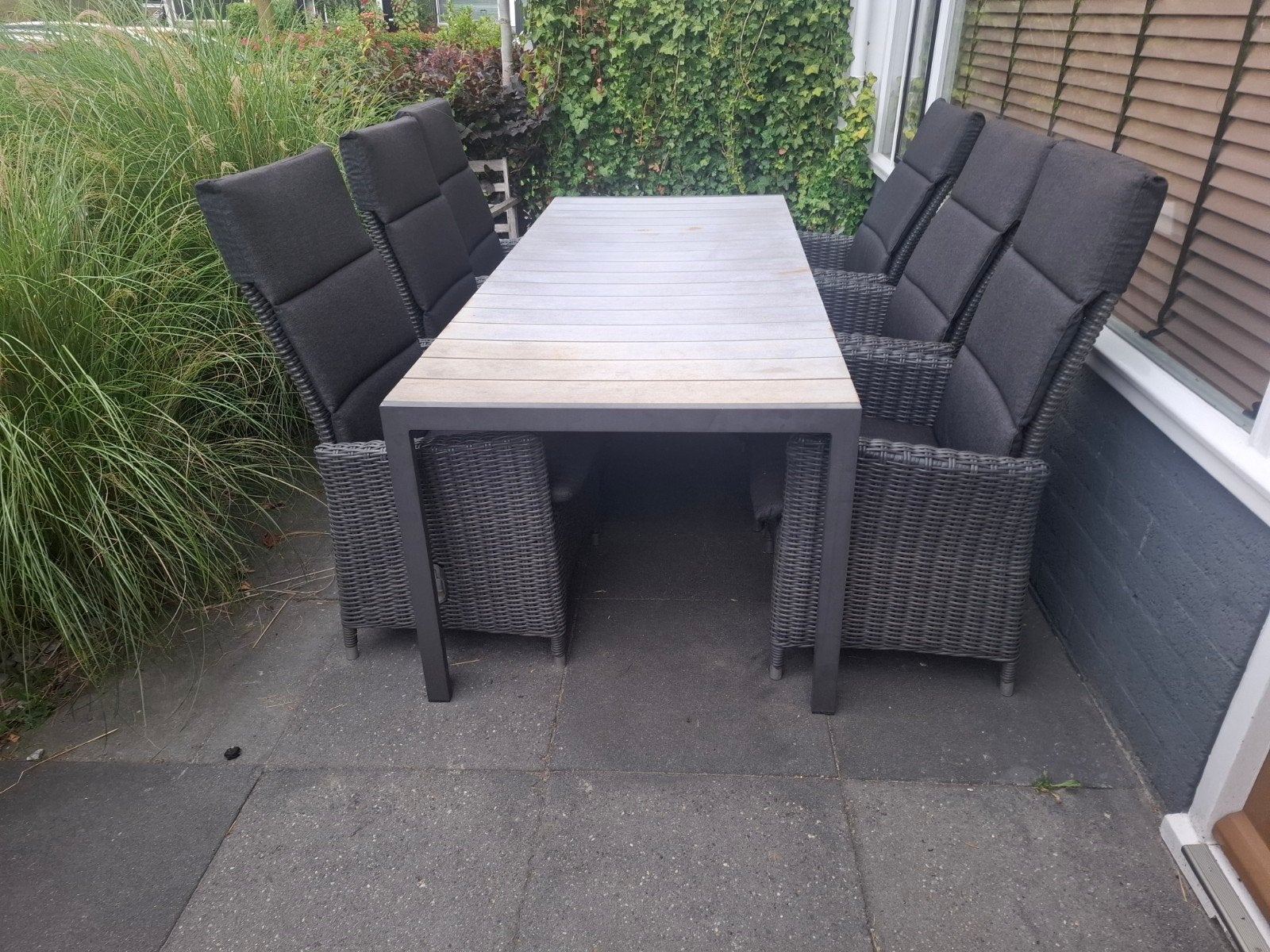 Garden Impressions verstelbare tuinstoelen incl tafel!, Ophalen, Aluminium
