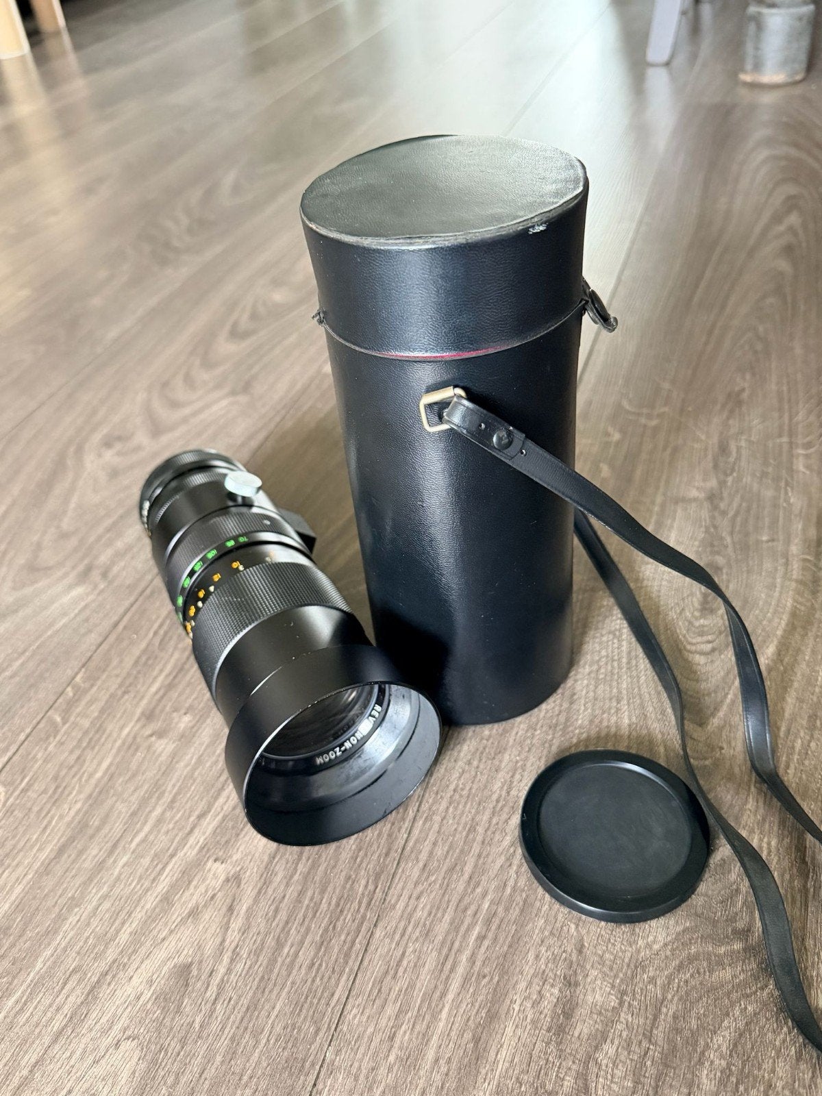 Fotolens in koker, Ophalen, Gebruikt