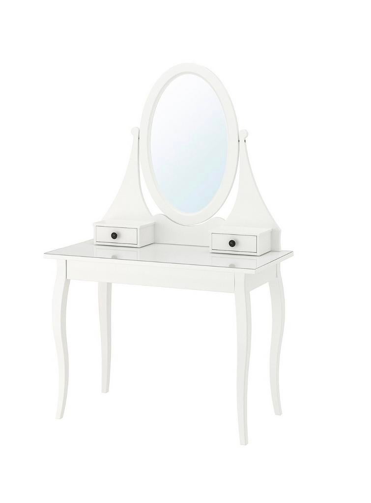 IKEA HEMNES Make-up tafel met kruk, Ophalen of Verzenden, Zo goed als nieuw