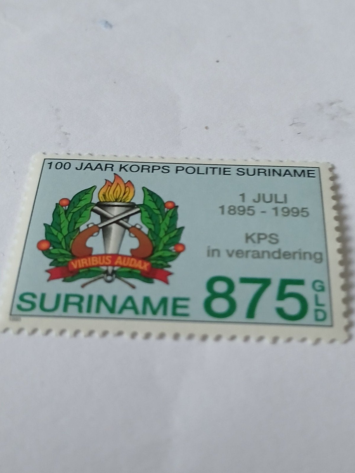 Suriname zegel uit 1995 catnr 850, Ophalen of Verzenden