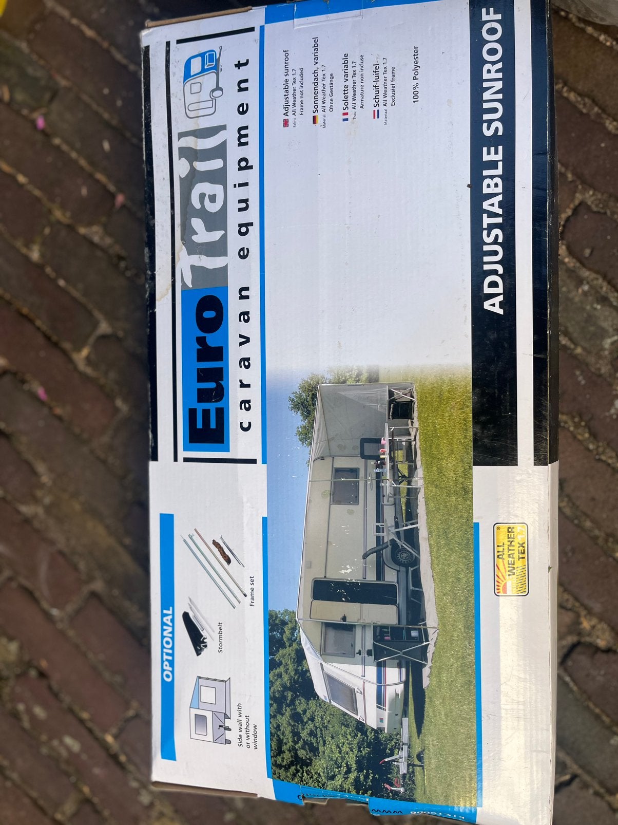 Luifel caravan eurotraill, Ophalen, Nieuw