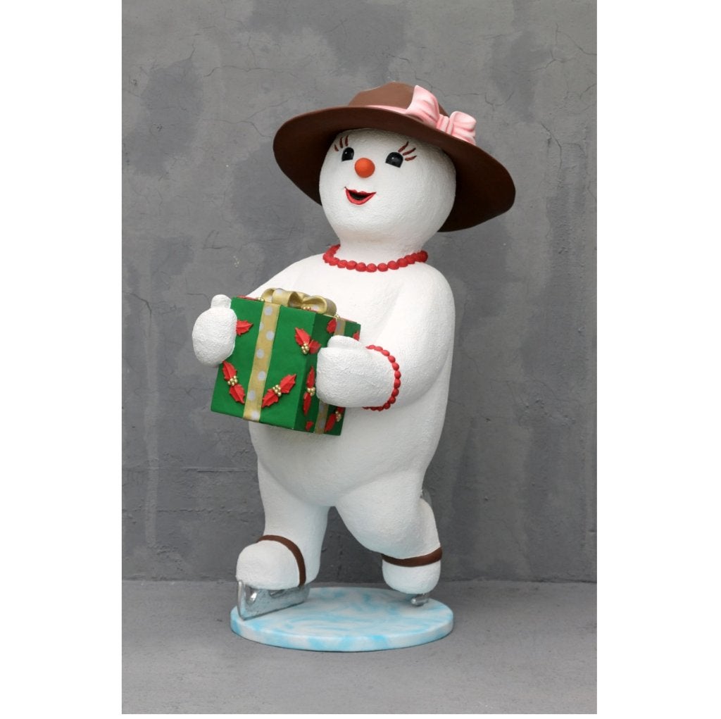 Snowlady skating kado – Sneeuwpop Hoogte 184 cm, Diversen, Ophalen, HorecaBeelden, Nieuw, HorecaBeelden