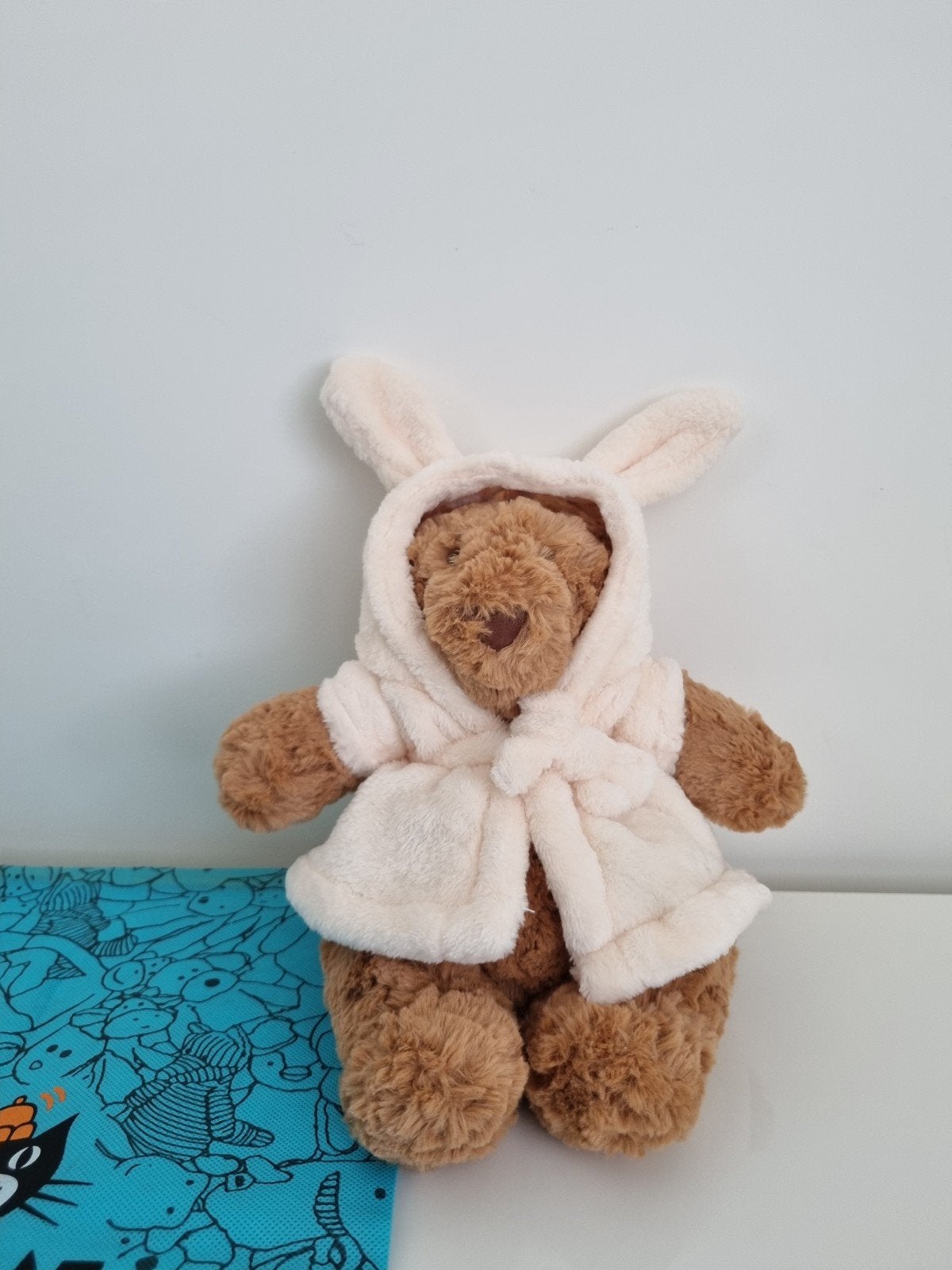 Jellycat bathrobe bartholomew bear, Jellycat, Beer, Ophalen of Verzenden, Zo goed als nieuw