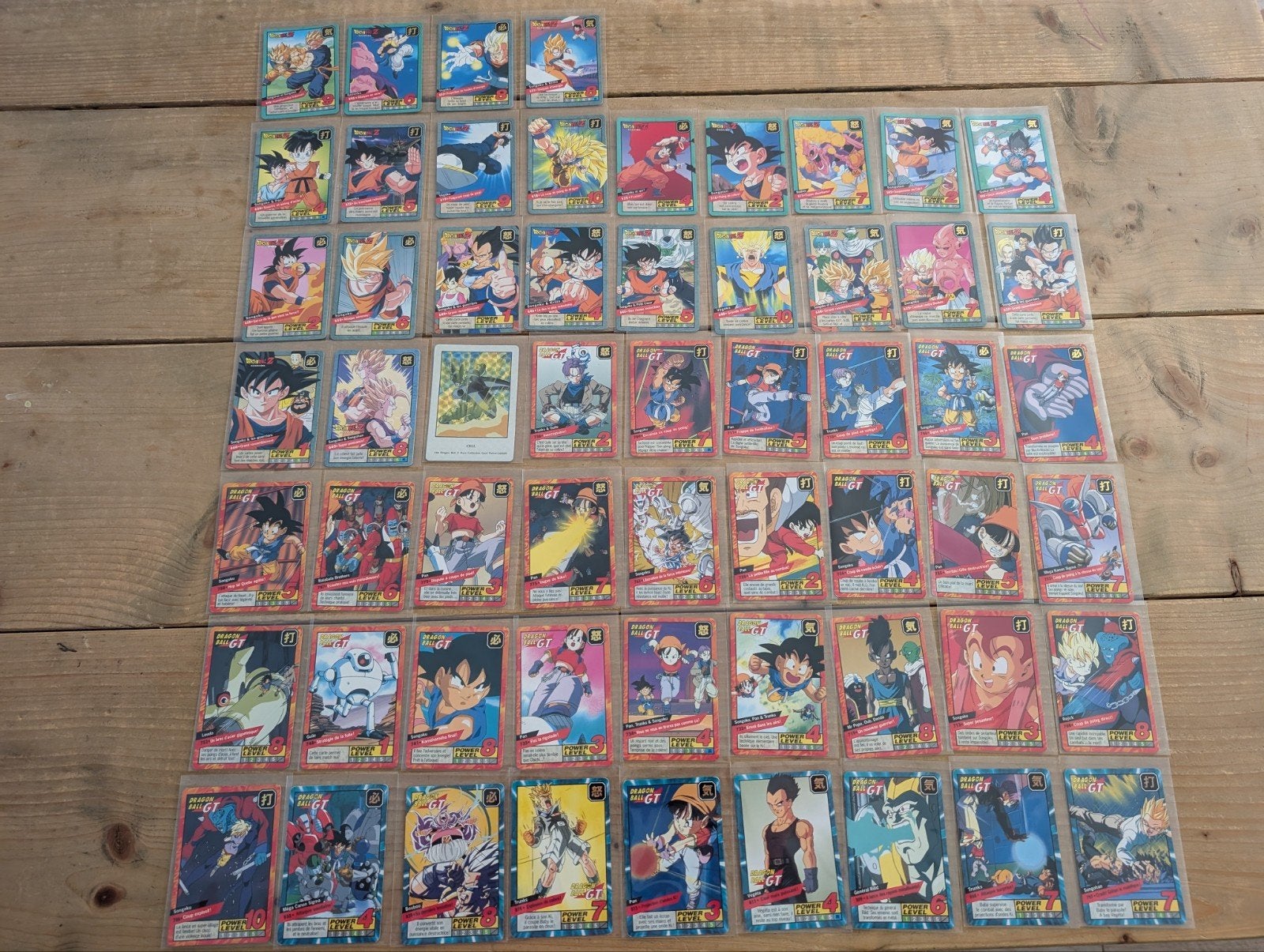 Grote collectie Dragon Ball Z en GT kaarten, Ophalen of Verzenden, Gebruikt