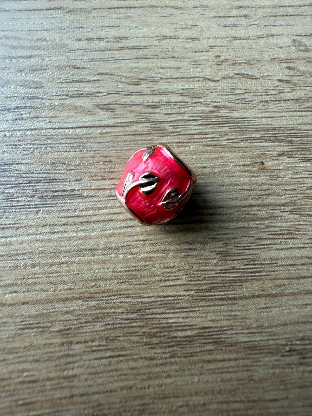 Mooie rode bedel voor Pandora armbanden, Overige materialen, Gebruikt, Pandora, Ophalen of Verzenden