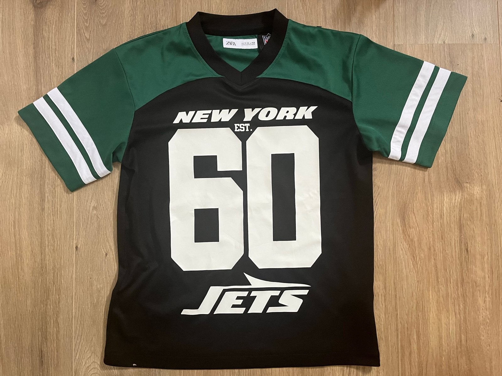 Zara NFL New York Jets Shirt Maat 152 (11-12 jaar), Ophalen of Verzenden, Zo goed als nieuw, Jongen of Meisje