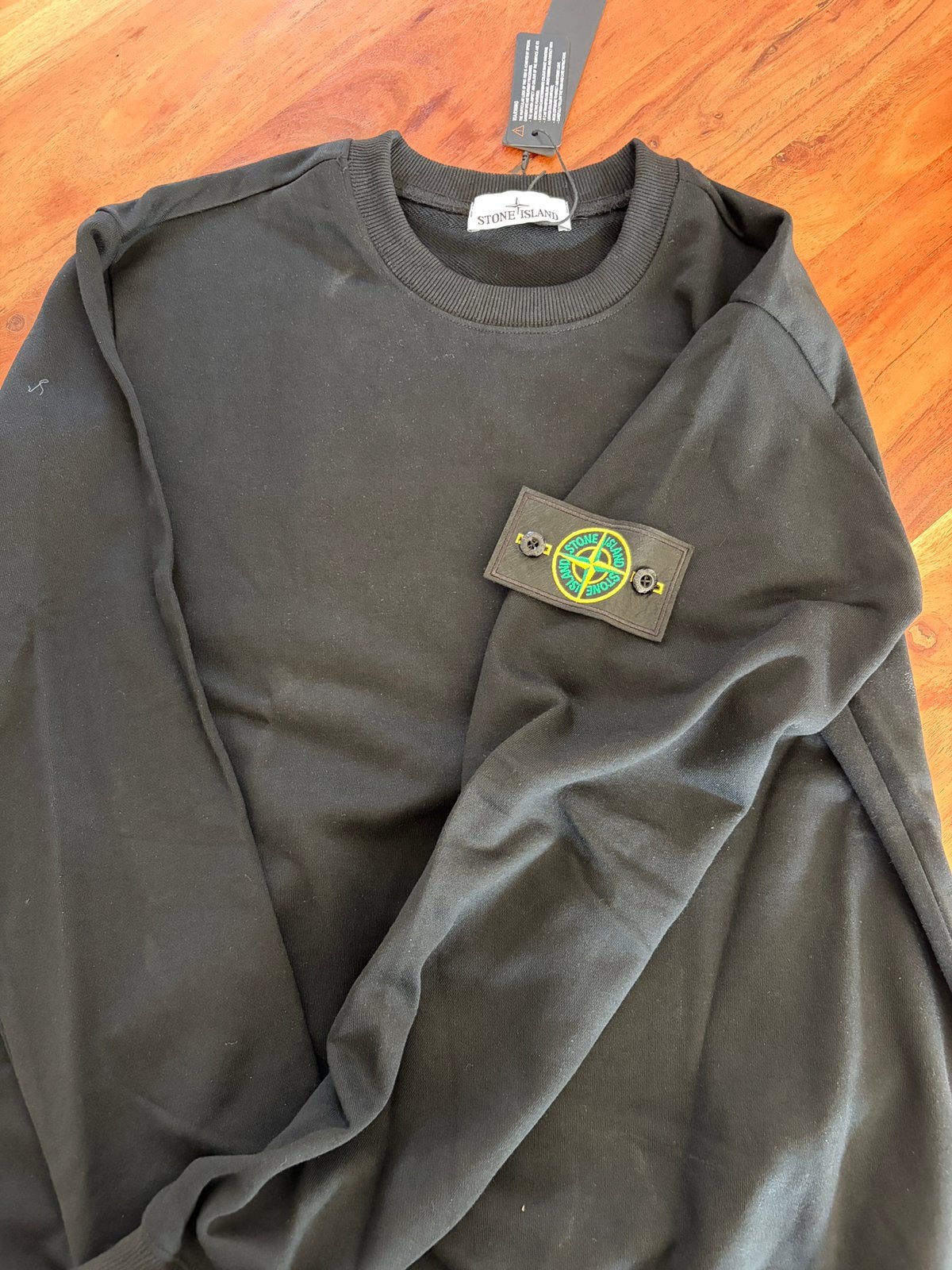 Stone Island Sweater Maat L valt klein, Ophalen of Verzenden, Nieuw, Maat 48/50 (M), Zwart