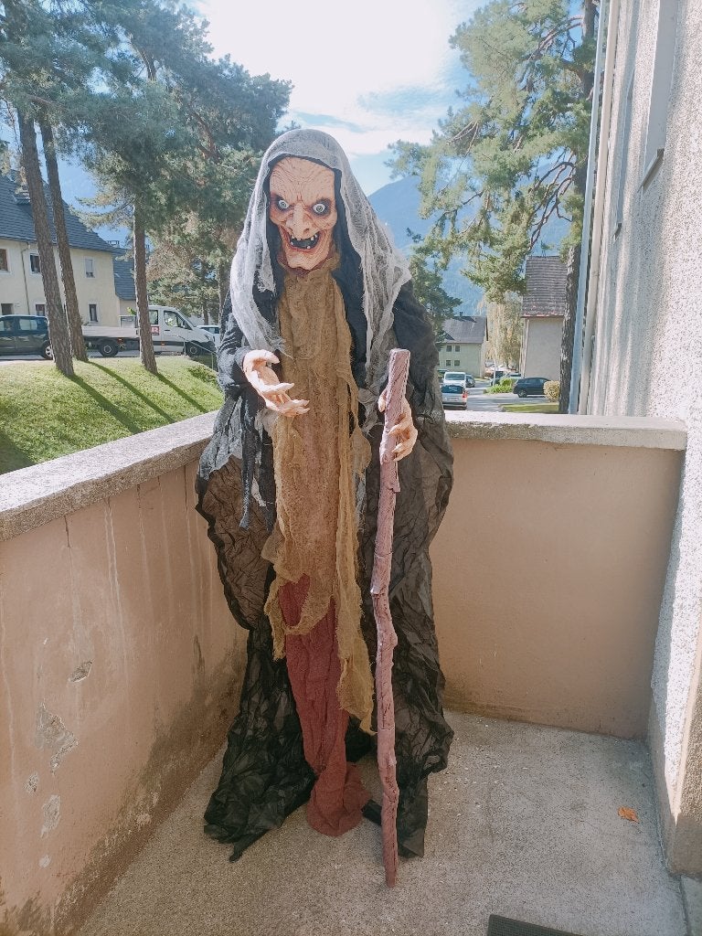 Te huur sprekende heks voor feestjes, Hobby en Vrije tijd, Feestartikelen | Verhuur, Ophalen, Gebruikt, Halloween of Griezel