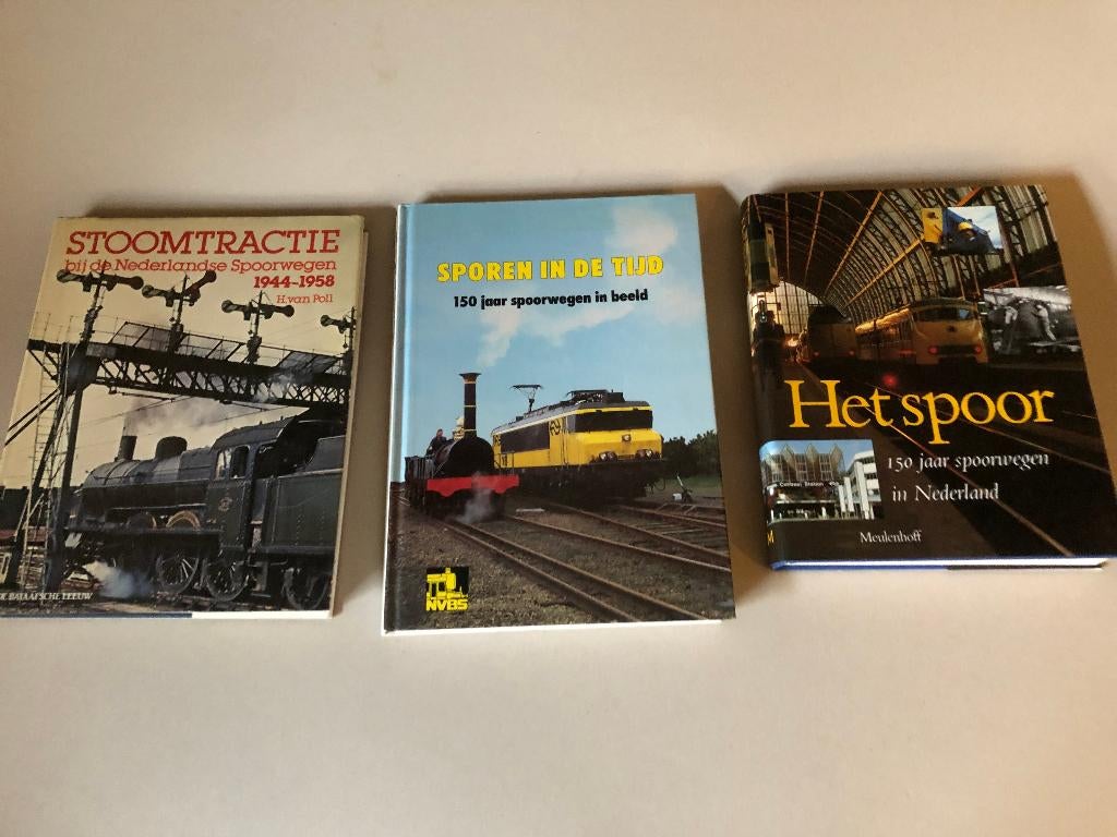 Spoorweg geschiedenis 3 dikke boeken, Ophalen, Zo goed als nieuw, Trein, Boek of Tijdschrift