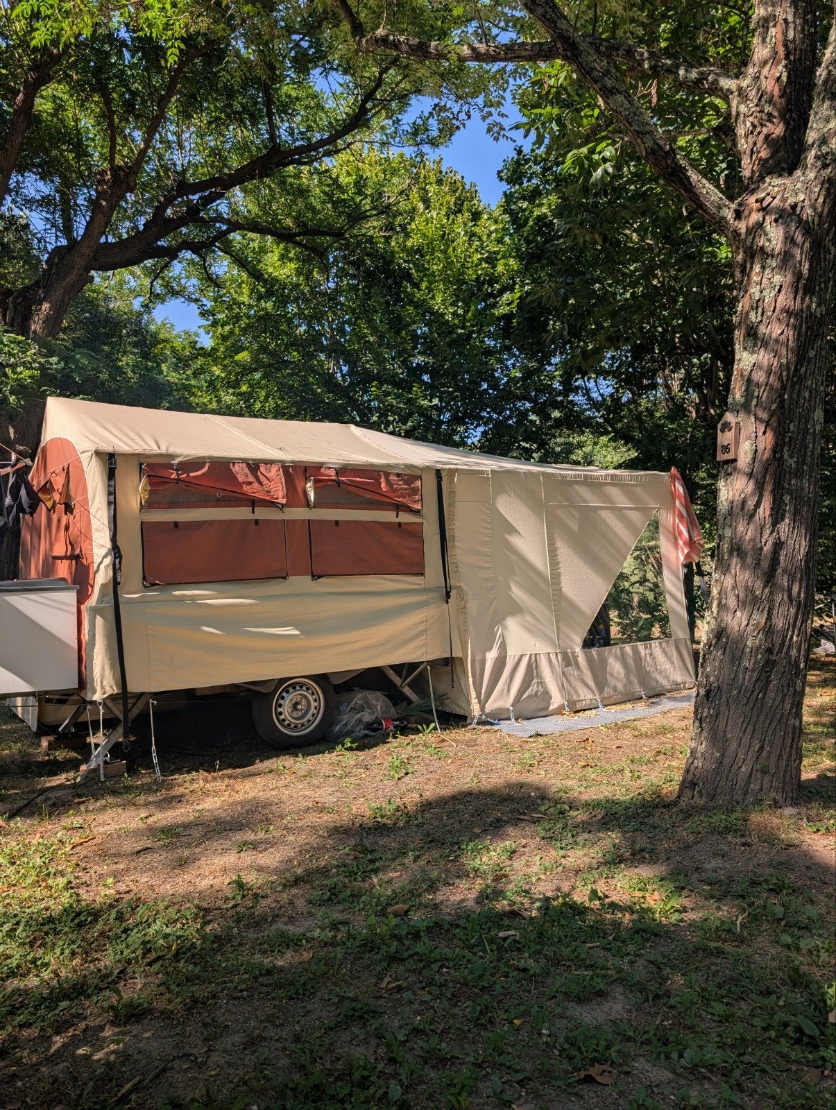 Wolder Hoggar vouwwagen trailer met twinbed of lengtebed, Meerkleurig, Tot en met 4, Ophalen, Overige merken