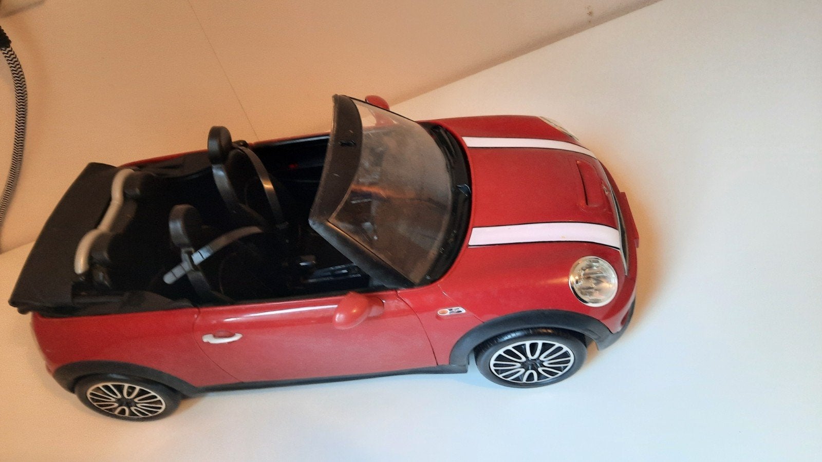 Grote Barbie auto Mini Cooper cabrio van Mattel, Kinderen en Baby's, Speelgoed | Poppen, Zo goed als nieuw, Barbie, Ophalen