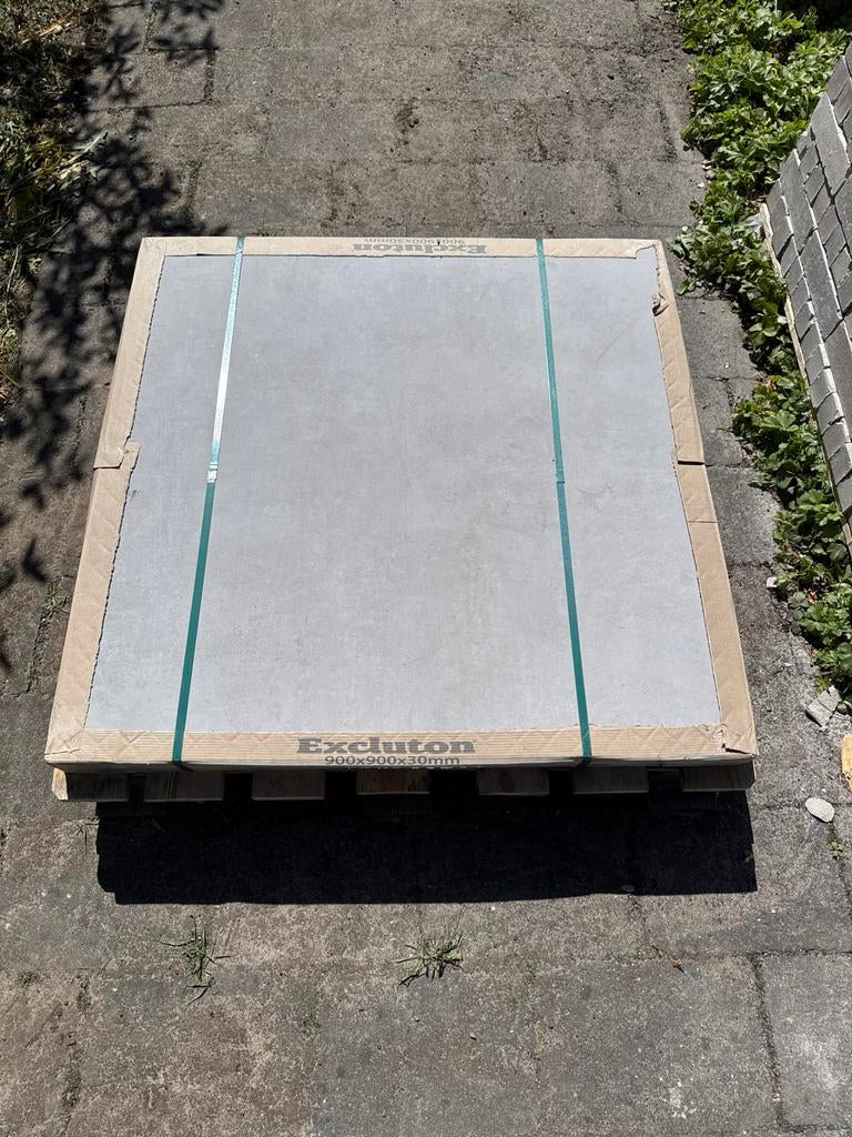 Excluton Kera Bastogne keramische tegels 90x90x3cm (2 stuks), Ophalen, 60 cm of meer, Nieuw, Minder dan 5 m²